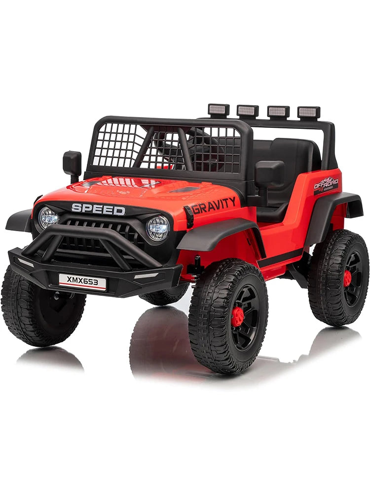 Electric Car for Toddler Kids Ride On Car with Remote Control Ride On Truck Toy for Boys Girls Bluetooth Music Player LED Light