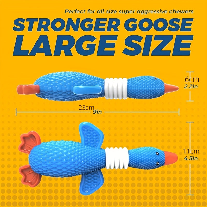 Nylon Goose Dog Toys for Aggressive Chewers | Upgraded Tough, Durable, Heavy Duty Bone Indestructible, Suitable for All Breed Sizes, Plaid Pattern by VITSCAN