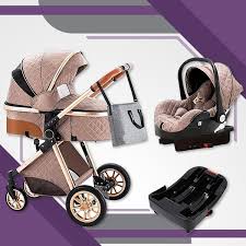 Strollers, 3 in 1 Stroller Set, Car Seat, Bassinet