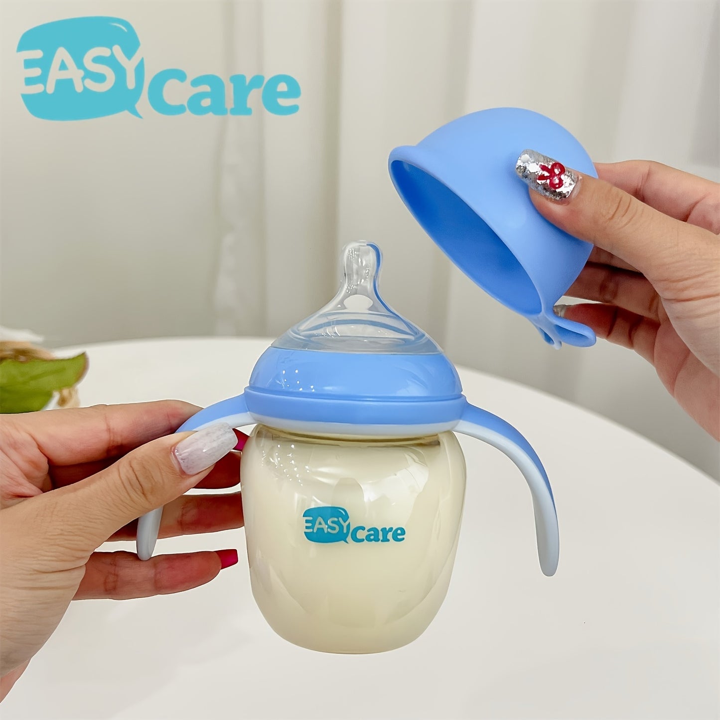 6pcs EASYCARE Wide-Mouth Baby Bottle, 236.22-472.44inch Nipple, 160ml/5.6oz PPSU - Durable, Easy-Grip & Clean Sippy Cup & Straw Cup - Ideal for Baby Showers, Gender Reveals, Weddings Gifts