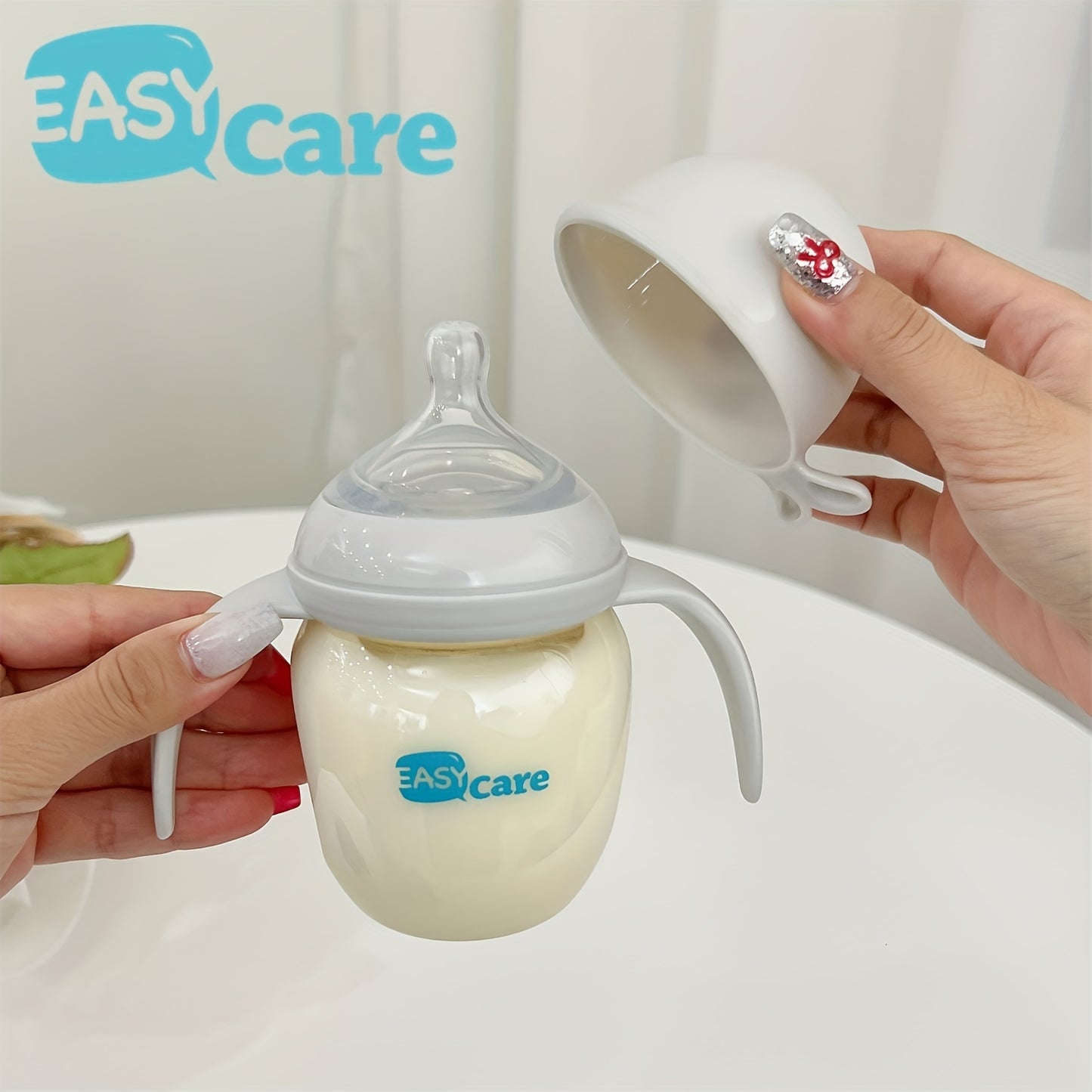 6pcs EASYCARE Wide-Mouth Baby Bottle, 236.22-472.44inch Nipple, 160ml/5.6oz PPSU - Durable, Easy-Grip & Clean Sippy Cup & Straw Cup - Ideal for Baby Showers, Gender Reveals, Weddings Gifts