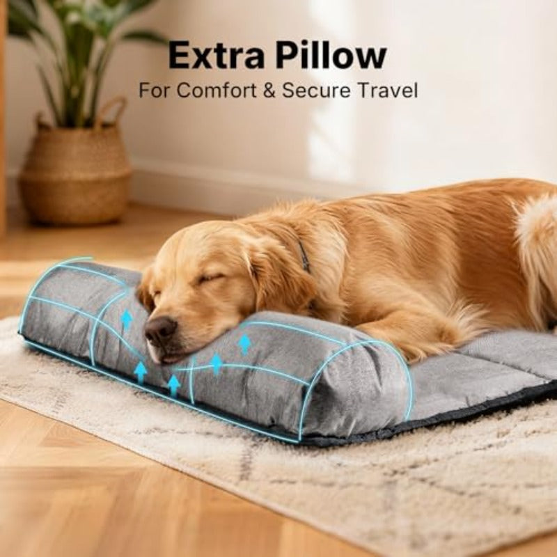 Dog Bed for Car Back Seat Car Dog Beds with Bolster Backseat Dogs Bed Fit for Backseat Extenders of SUV Trucks