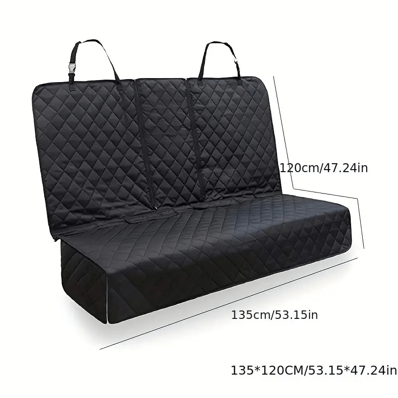 Heavy-Duty Black Car Seat Covers for SUVs & Trucks - Quilted Fabric, Easy to Clean, Pet & Youngsters Mess Protection, Adjustable Straps, Allmess Seat Cover|Quilted Seat Cover|Durable Fabric Cover