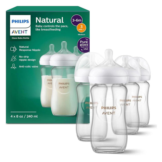 Philips Natural Baby Bottles with Natural Response Nipples Medium Flow