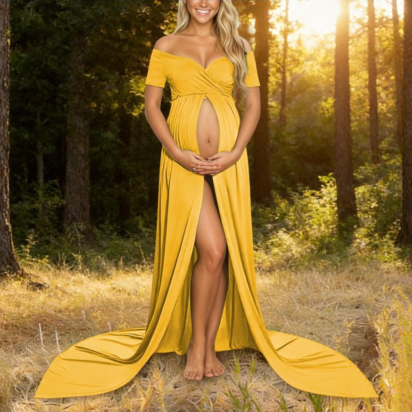Maternity Elegant Photoshoot Dress, Perfect for Capturing Pregnancy Moments