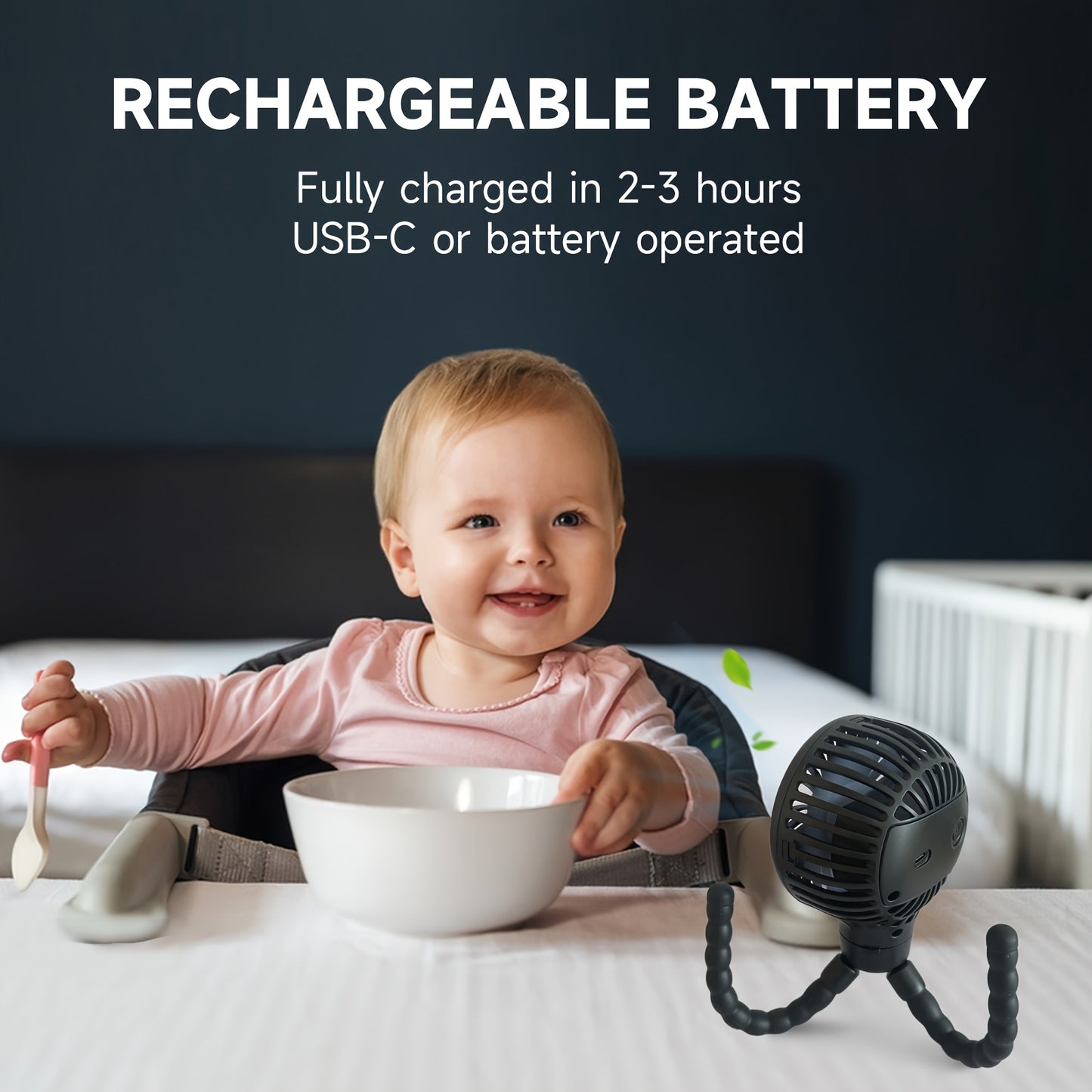 Booqiboy'S Adorable Octopus Fan Is Crafted from Silicone, Making It Safe for Skin. It Features a Flexible Tripod Clip, Offers Three Speed Options, And Can Be Used As a Handheld Fan. This Battery-Operated Device Is Detachable