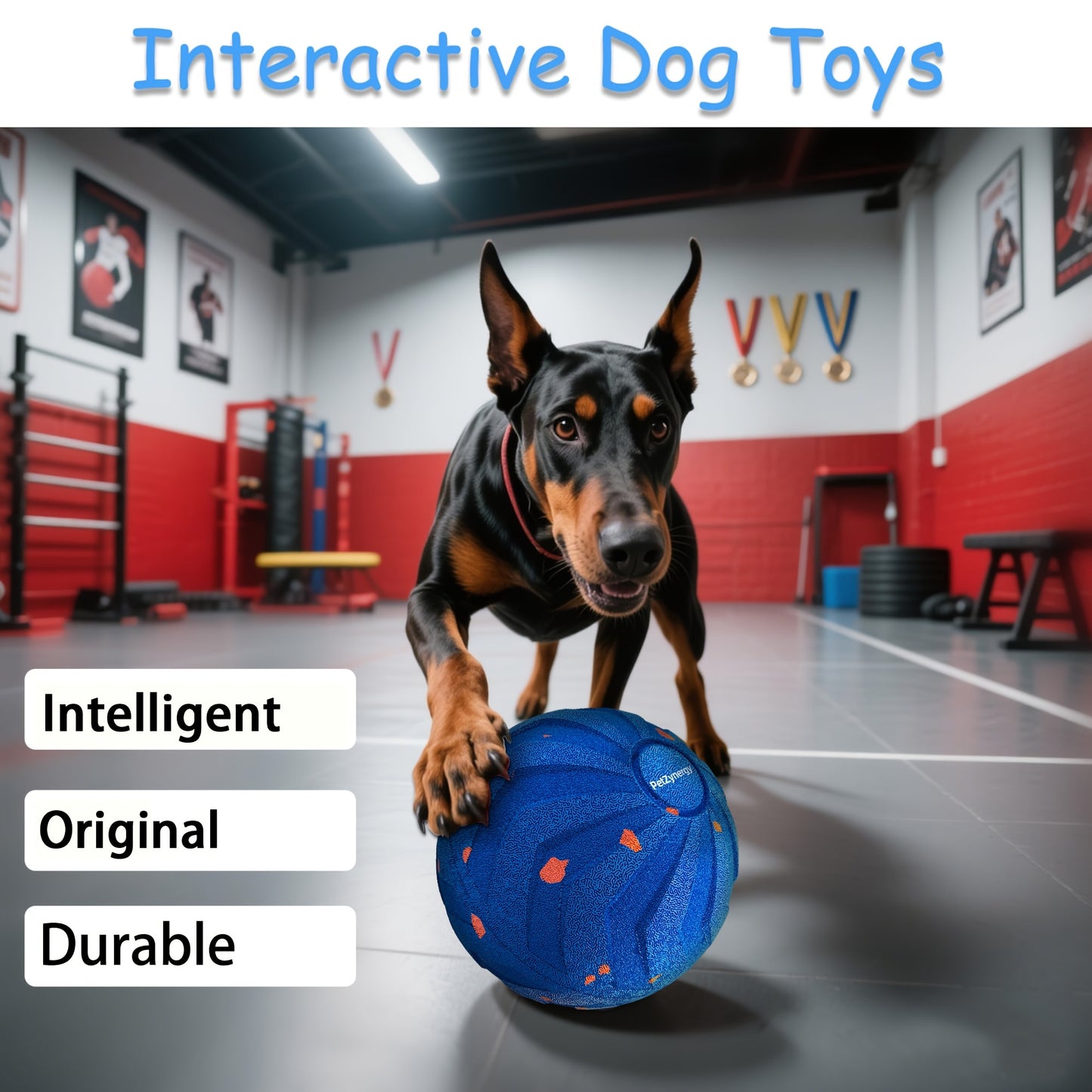 An Interactive Smart Dog Toy That Features Automatic Movement, Bouncing, And Spinning Functions, Made from E-TPU Material, Specifically Designed As an Energetic Rolling Ball for Medium to Large Dogs