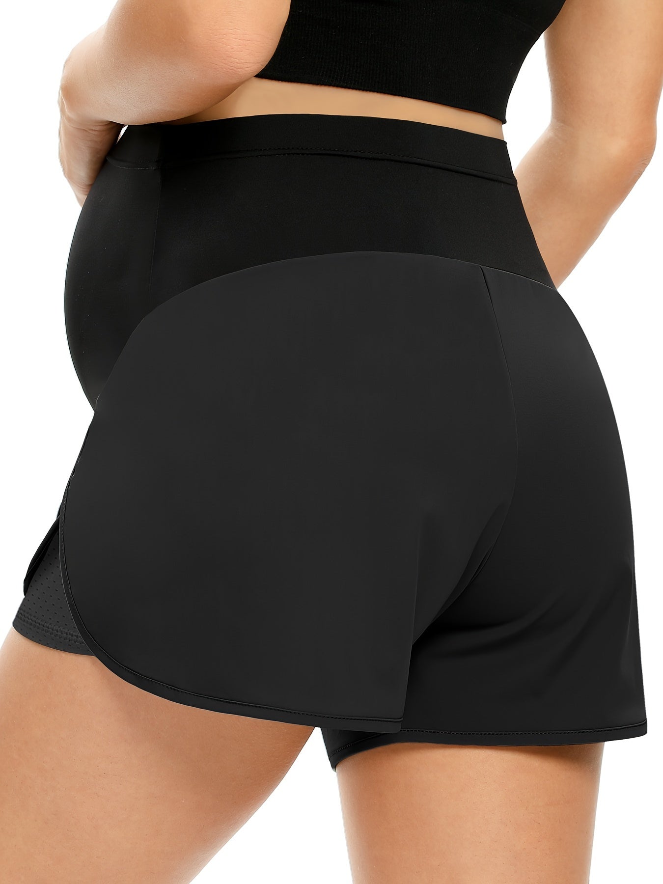 Maternity Shorts Over Belly Workout Running Casual Summer Pregnancy Shorts
