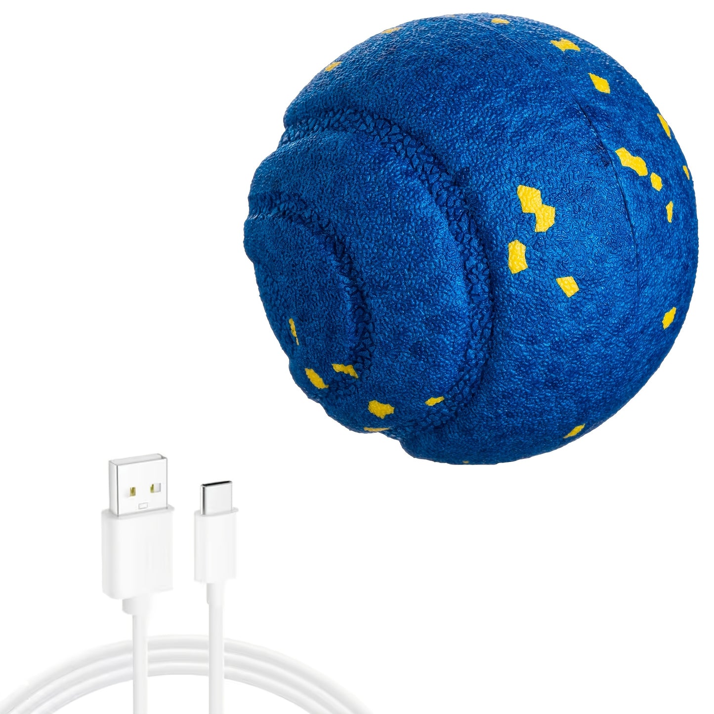 Large Interactive Smart Dog Ball Toy for Medium & Large Dogs | Automatic Moving Rotating Bouncing, Random Rolling Jumping, E-TPU Chew Resistant, Long Battery Life, With Charging Cable & Manual, Ideal for Wooden Floors, Tiles,