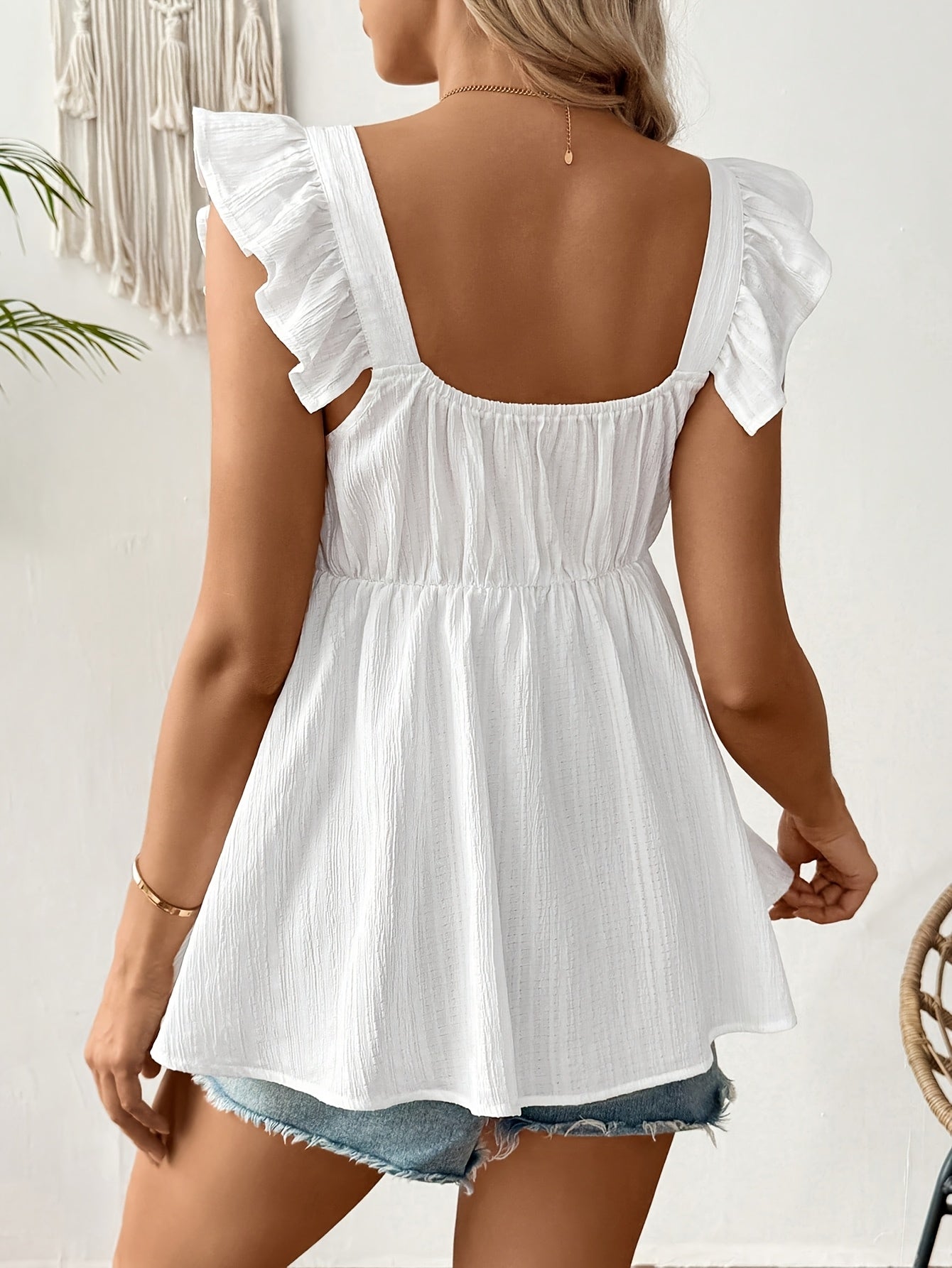 Maternity Casual Sleeveless Solid Color Shirt