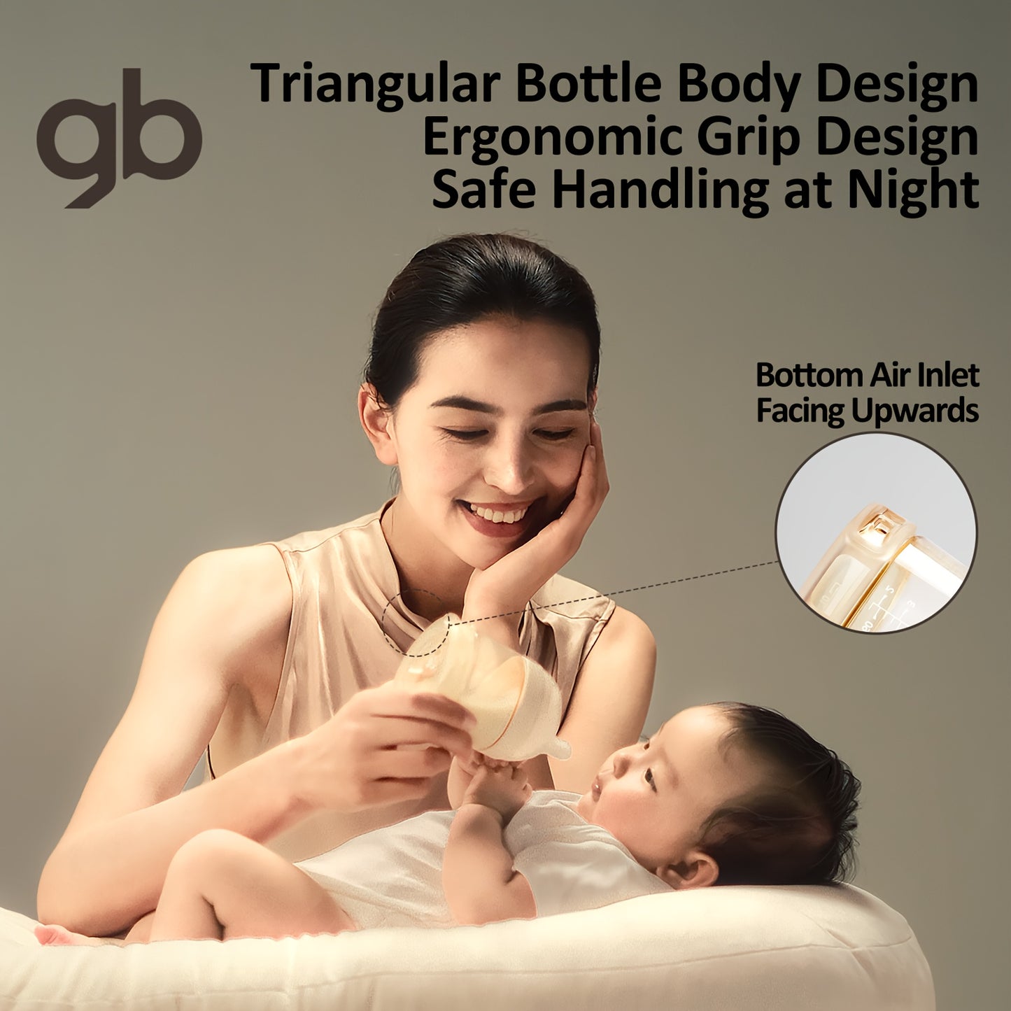 gb PPSU Baby Bottles 3 Sizes, Award-Winning PPSU-Liquid Separation Tech | 7FB Breast-like Nipple & V-Valve Straw | No Spit-Up, BPA-Free (5.41floz+8.12floz+10.14floz) for 0.0-39.37ft,  Vvalve Design, Breastfeeding Moms