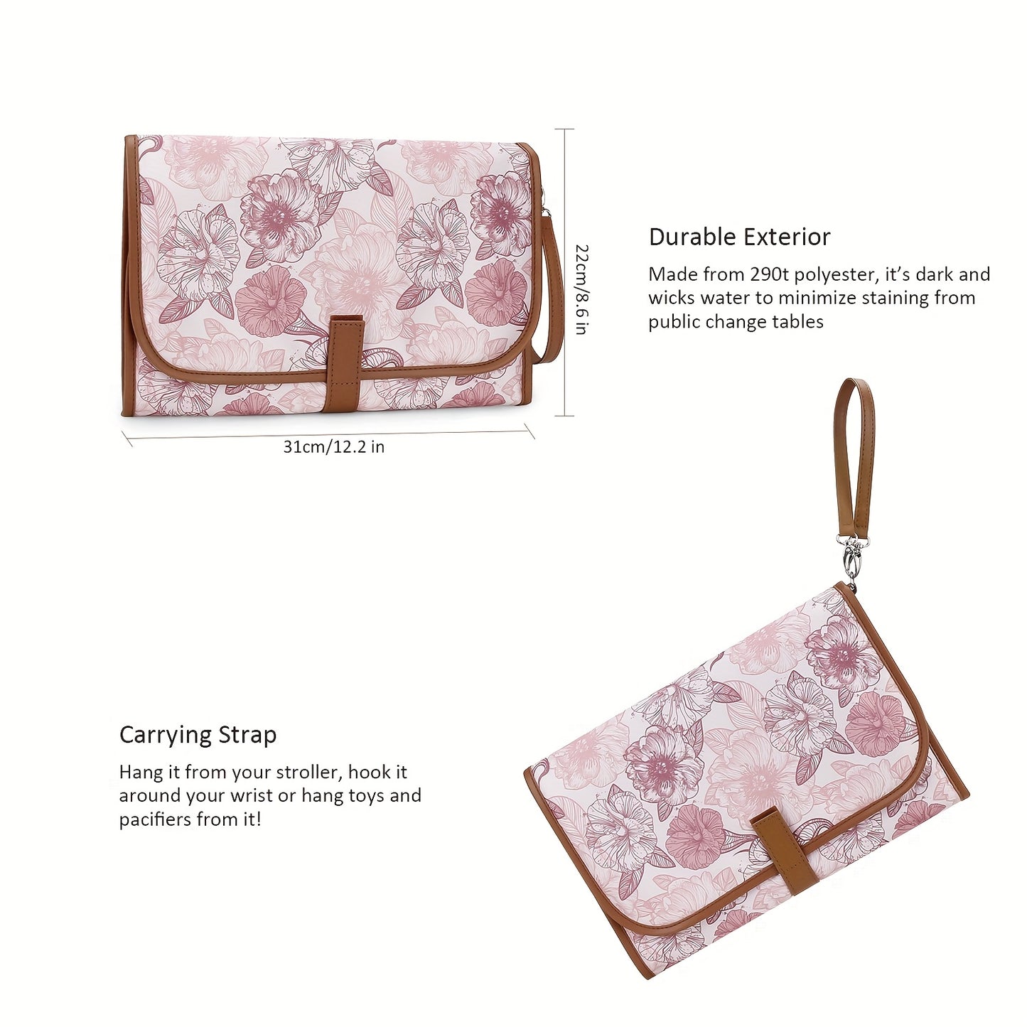 1pc Portable Changing Pad - Multifunctional Wet Wipes Holder & Diaper Changing Table Pad Suitable for Diaper Bag, Essentials, -Haves