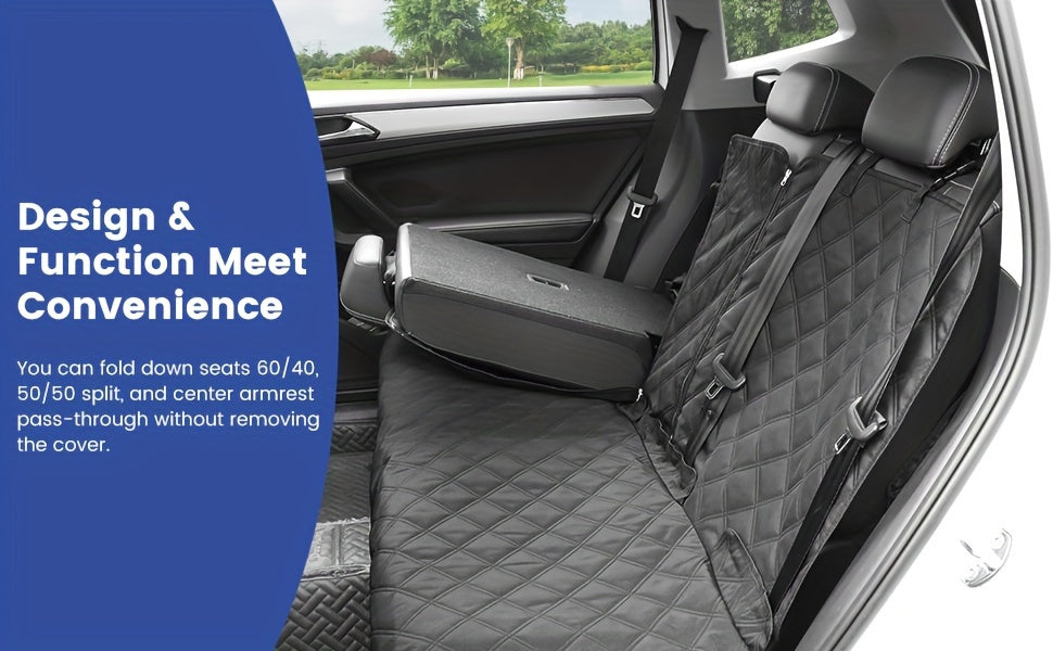 Heavy-Duty Black Car Seat Covers for SUVs & Trucks - Quilted Fabric, Easy to Clean, Pet & Youngsters Mess Protection, Adjustable Straps, Allmess Seat Cover|Quilted Seat Cover|Durable Fabric Cover