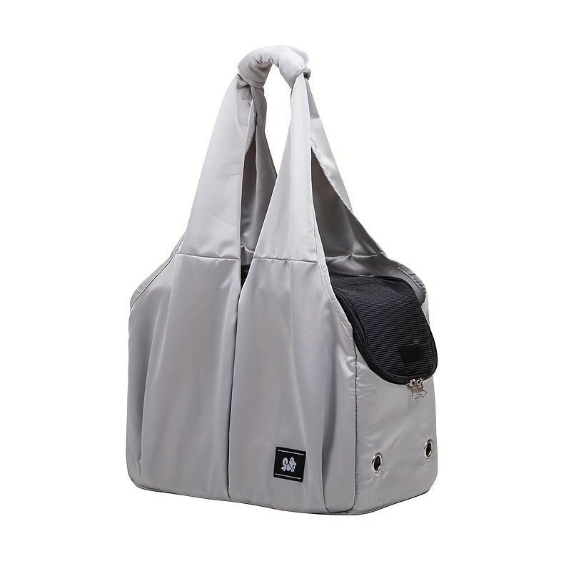 Dog Purse Carrier for Small Dogs, Cats, And Puppies Soft Sided Travel Pet Tote Bag with 4 Large Pockets, Foldable, Lightweight, Fits Pets Up to 15 Lbs, for Travel, Outings
