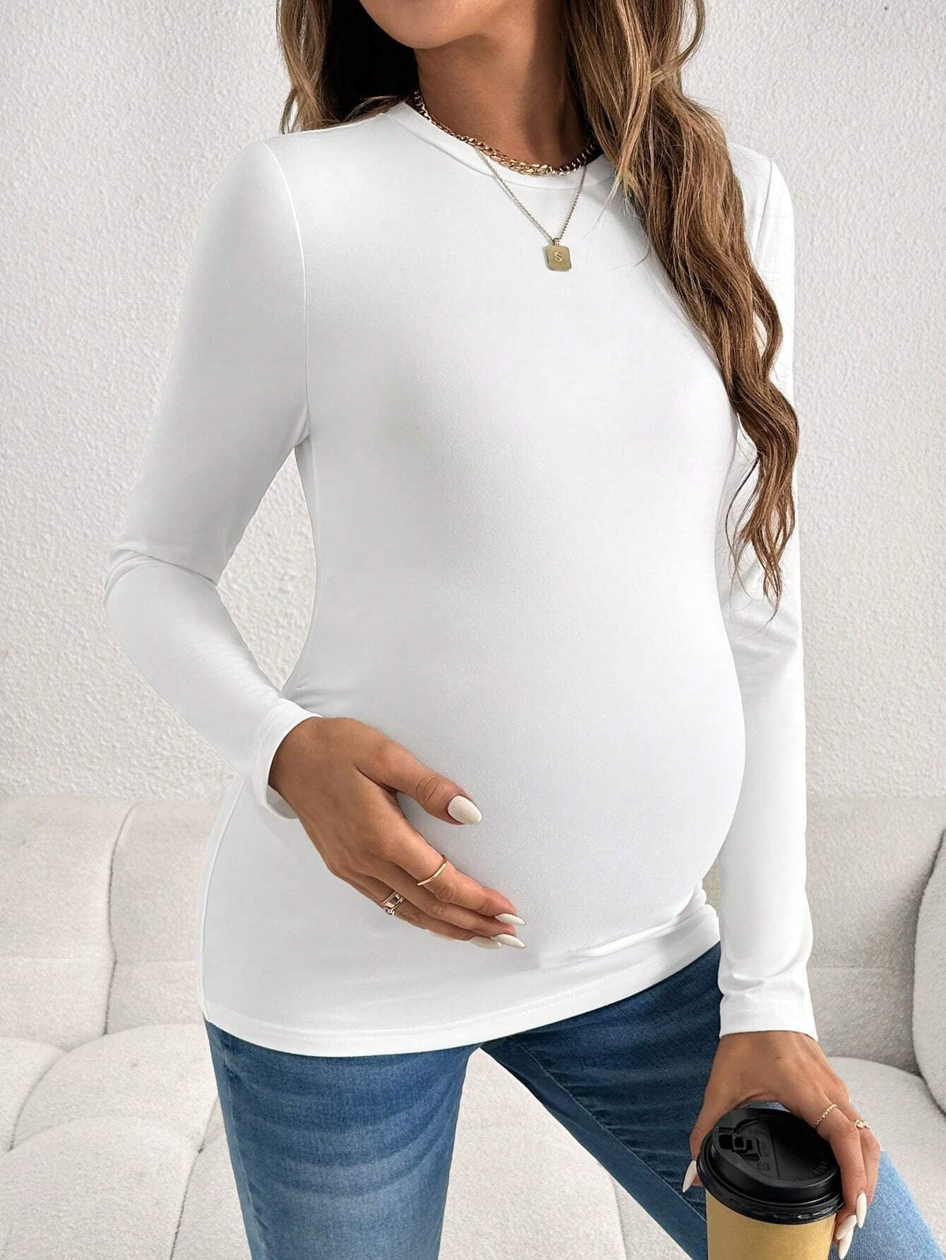 Maternity Casual Long-Sleeve Tops 3 Pack, Made of Comfort Wear