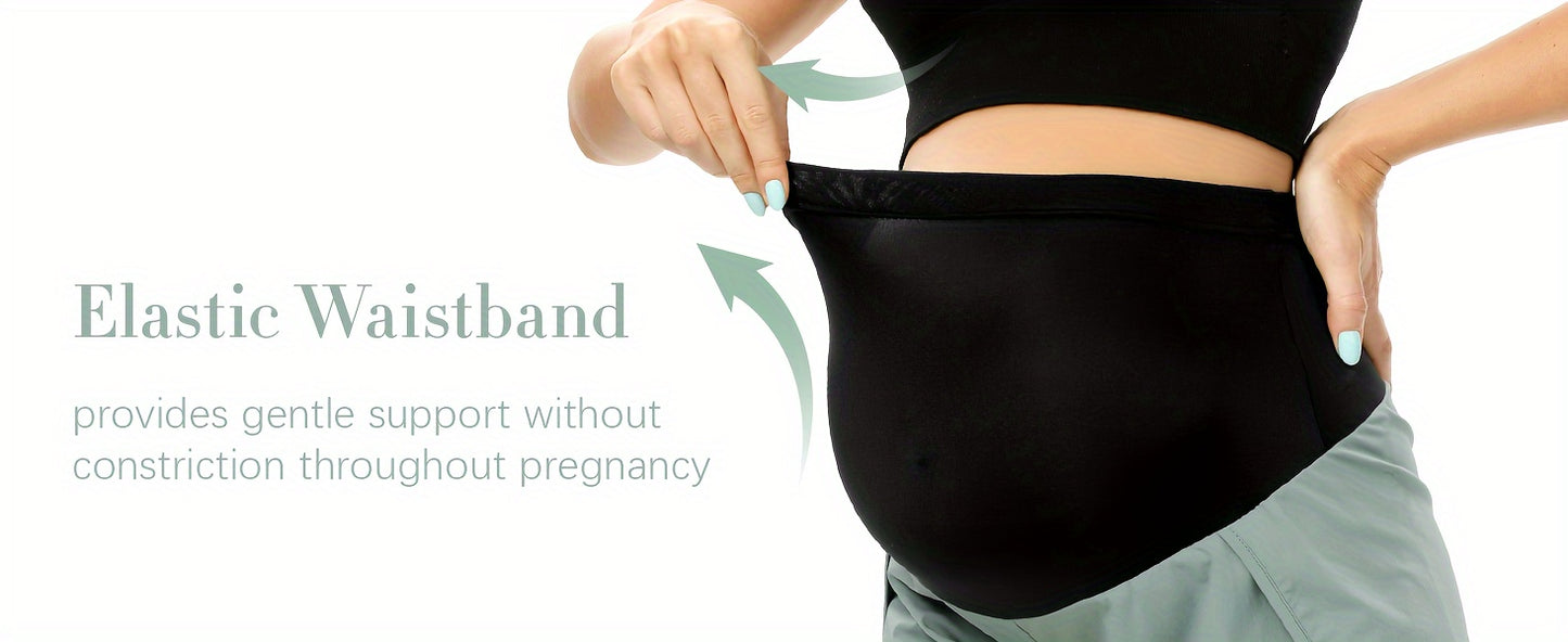 Maternity Shorts Over Belly Workout Running Casual Summer Pregnancy Shorts