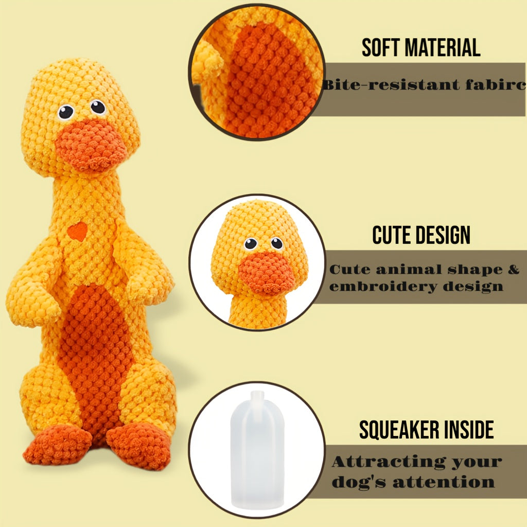Durable Large Dog Toy With Squeaker - Animal Print - Ideal For Aggressive Chewers, Interactive Tug-of-War Fun For All Breeds, Adorable Cartoon, Dog Chew Toy|Animal Print Toy|Plush Dog Squeaky Toy, Dog Toys For Aggressive Chew