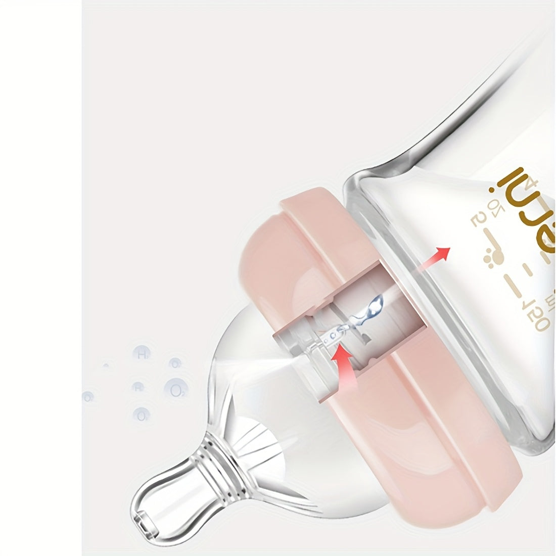 Oberni Glass Baby Bottles, 4.06oz/5.07oz Newborn Feeding Bottle For 0+ Months, BPA & BPS-Free, Baby Breastfeeding Milk Bottle With Slow Flow Nipple, Anti-Colic, Easy To Clean