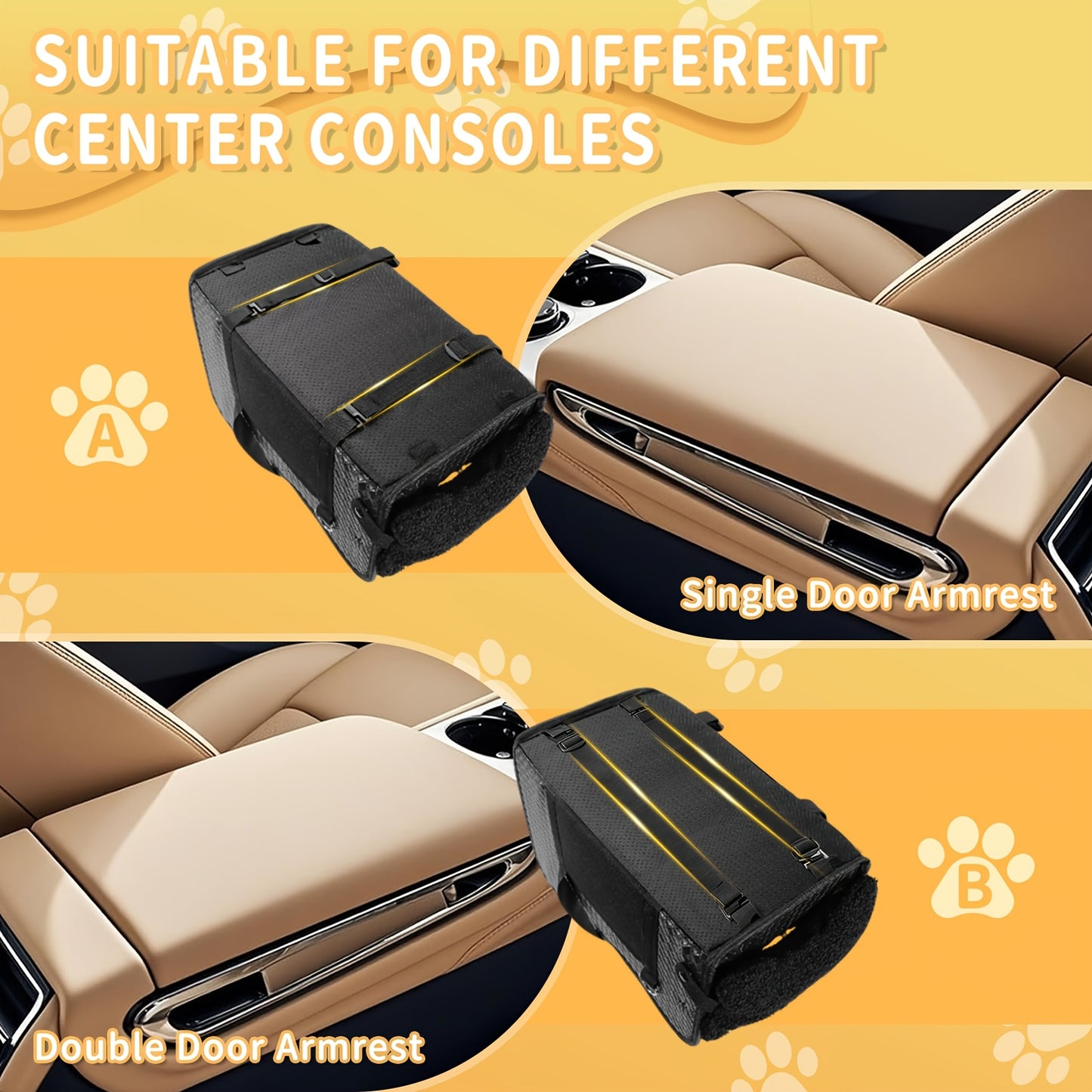 Comfortable Central Console Small/ Medium Dog/Cat Car Seat holds up to 12lbs/ 13.5in, Portable Cozy Booster Car Seat, Deluxe Pet Car Seat for Dogs & Cats with Safety Harness, Breathable Mesh & Soft Padding - for Safe & Comfor