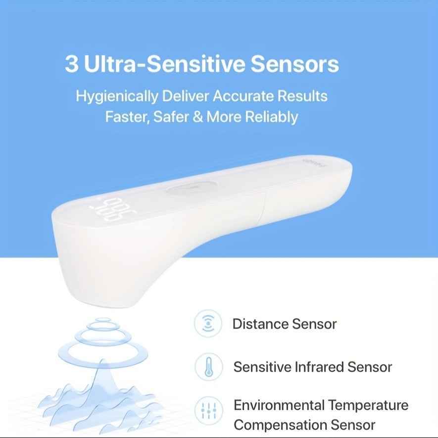 Forehead Thermometer for All Ages, FSA HSA Eligible, Digital Temporal Thermometer with Fever Alarm, Fast Accurate Results, Home & Nurse Essentials