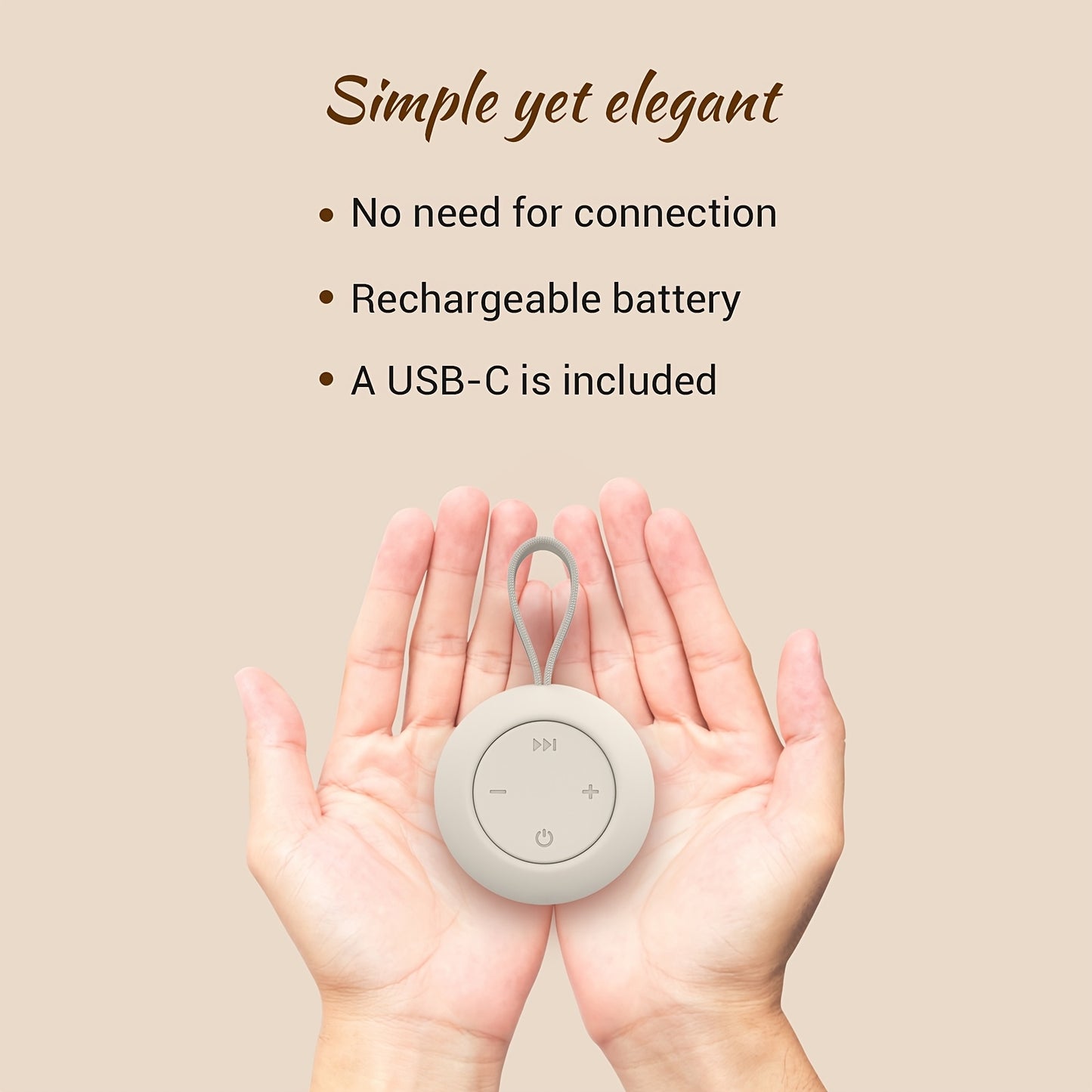 Compact Sleep Assistance Gadget: 12 Calming Sounds And White Noise, 15-Hour Battery Duration, Suitable for Strollers, A Touching Holiday Present for Loved Ones
