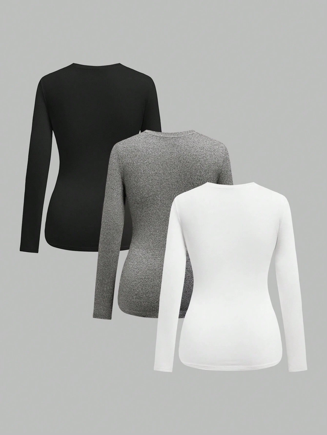Maternity Casual Long-Sleeve Tops 3 Pack, Made of Comfort Wear