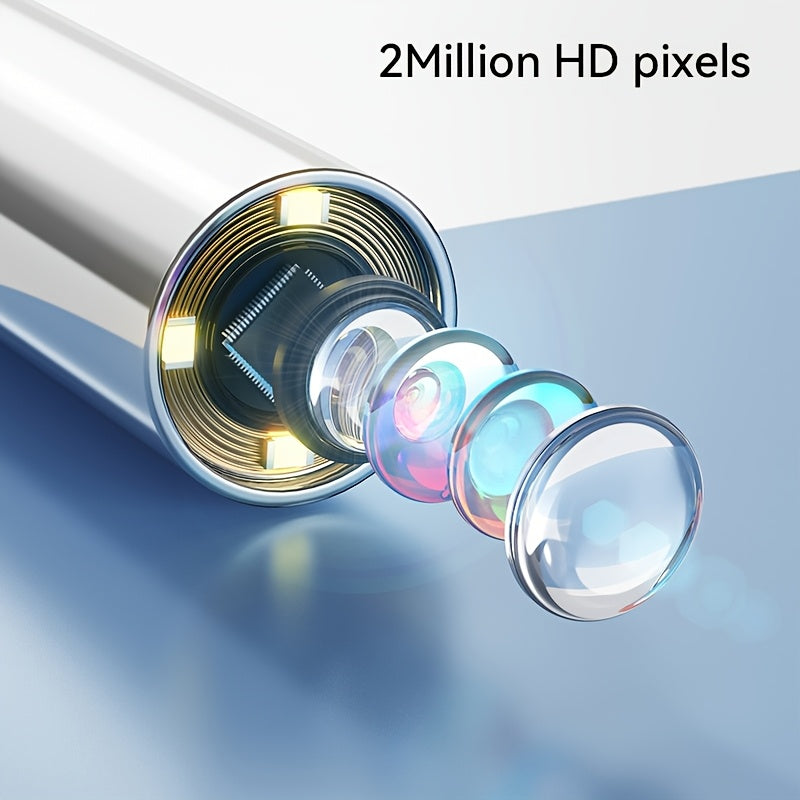 Otoscope Ear Camera With 1.38'' Screen, 1080P Ear Scope With 4 LEDs, 12 Silicone Specula Tips, Support Photo And Video, PC View, Ideal Pocket Otoscope For Home Use, And Pets