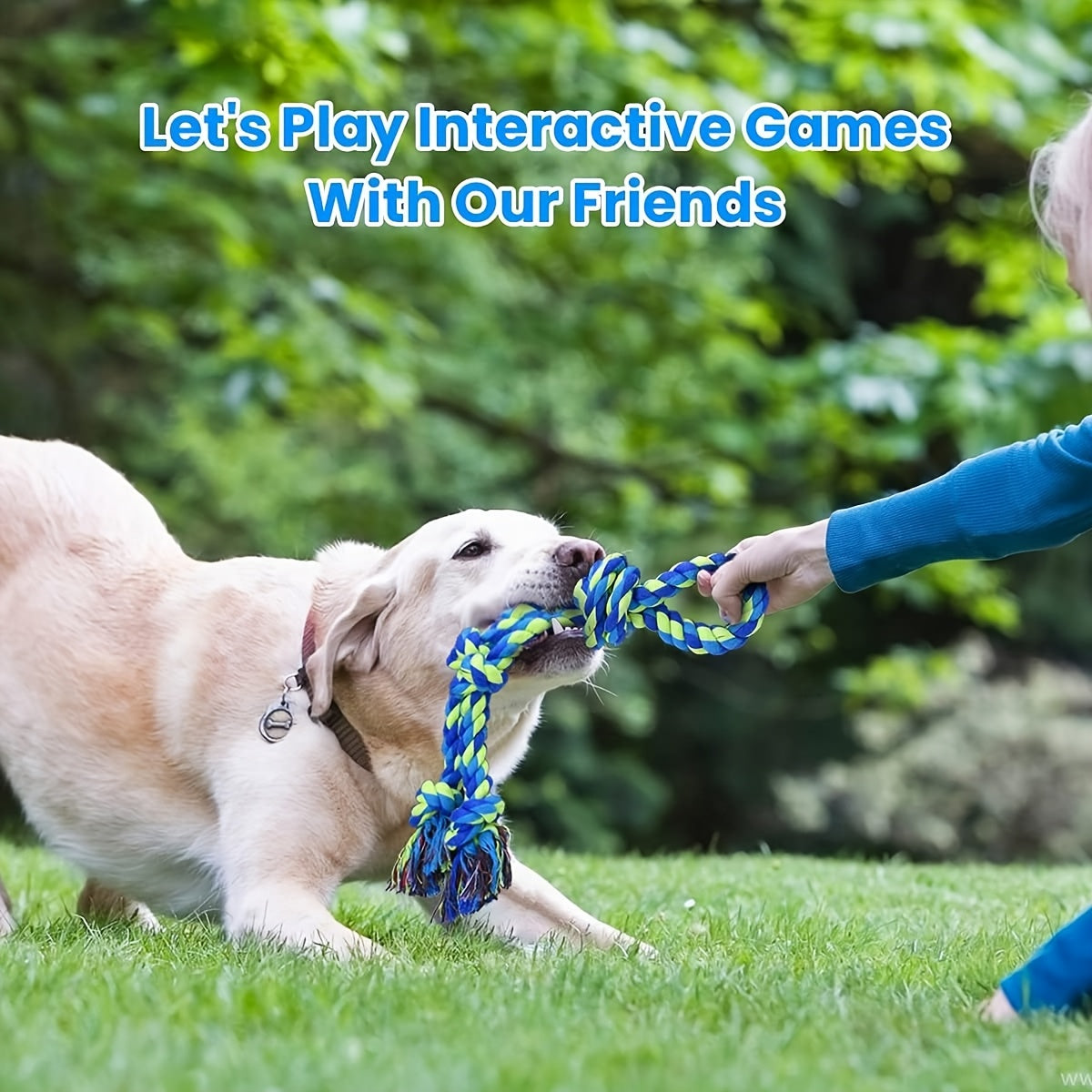 Dog Rope Toys For Large And Medium Aggressive Chewers, 2 Pack Heavy Duty Dog Rope Toy For Large Breed, Indestructible Dog Chew Toys, Tug Of War Dog Toy