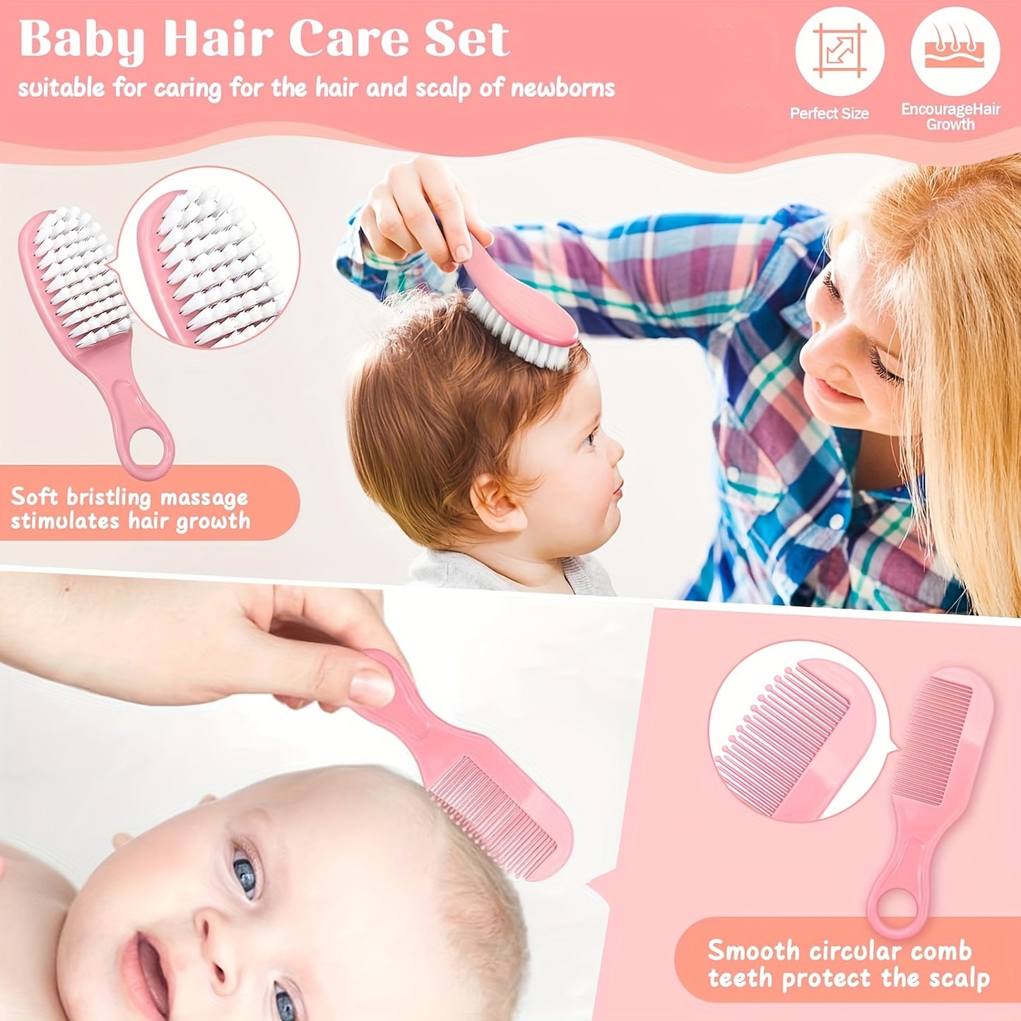 Baby Healthcare And Grooming Kit, 24in 1 Baby Electric Nail Trimmer Set Newborn Nursery Health Care Set for Newborn Infant Toddlers Baby Boys Girls Kids Haircut Tools