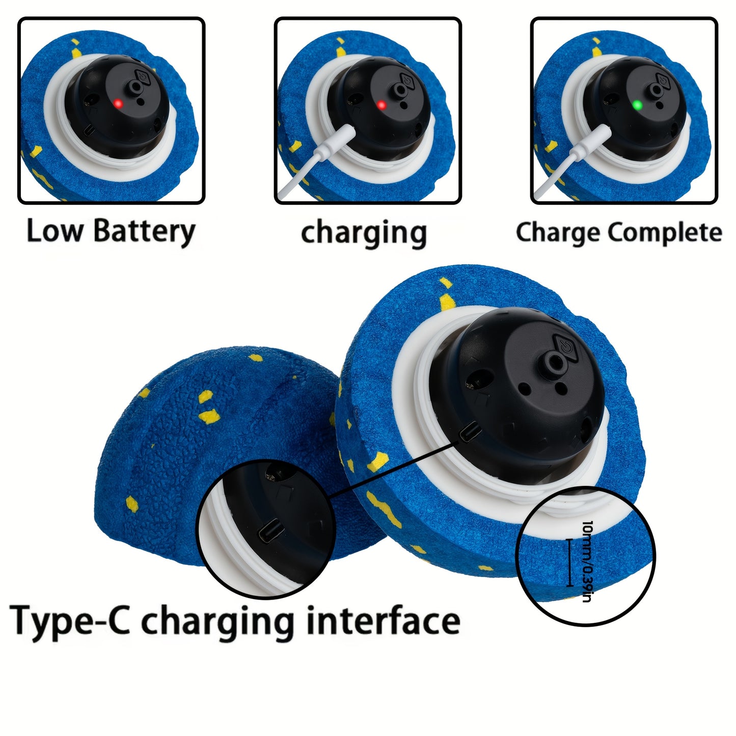 Large Interactive Smart Dog Ball Toy for Medium & Large Dogs | Automatic Moving Rotating Bouncing, Random Rolling Jumping, E-TPU Chew Resistant, Long Battery Life, With Charging Cable & Manual, Ideal for Wooden Floors, Tiles,