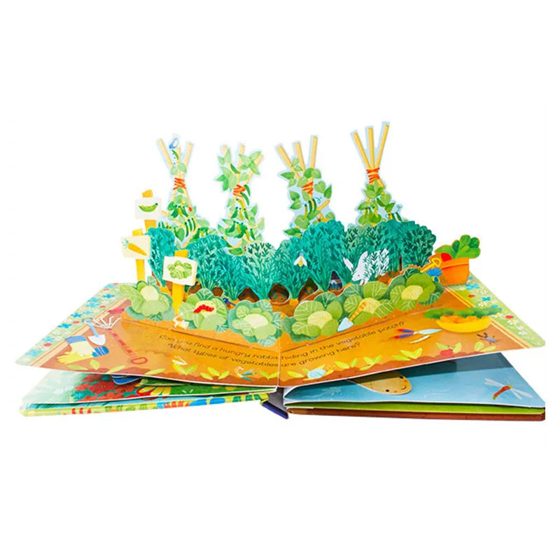 Young Children's Pop Up 3D Flap Picture English Books Fairy Tales Bedtime Reading Enlighten Learning Gift Montessori