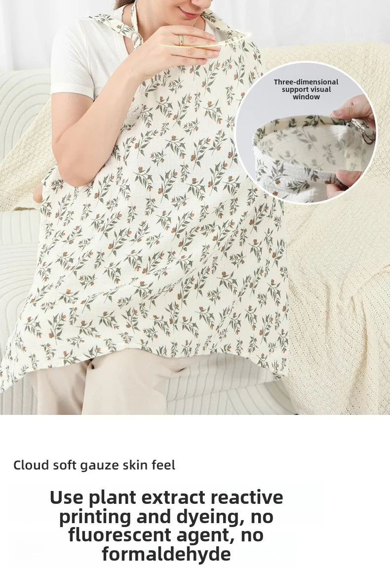 Mother Breastfeeding Cotton Cover Baby Feeding Nursing Covers Adjustable Privacy Breastfeeding Apron Stroller Blanket