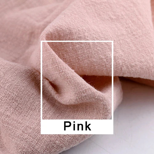 Maternity Photography Bohemian Props Dress Linen Cotton One Shoulder Long Sleeves Two piece set