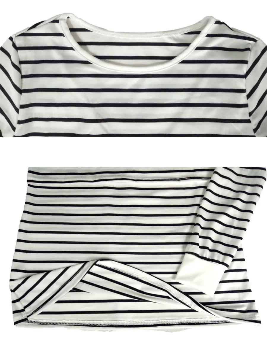 Nursing Breastfeeding Long Sleeve Shirt for Pregnant Women