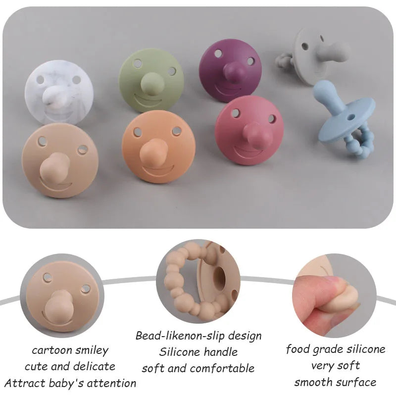 Newborn Infant Soft Food Grade Silicone Pacifier