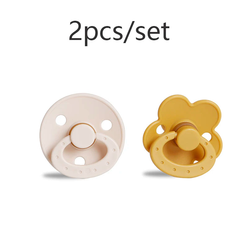 Baby Pacifier BPA Free Silicone Baby Nipple Teether Pacifier Baby Soother For Newborn, Modabebe 2 Pcs/Set