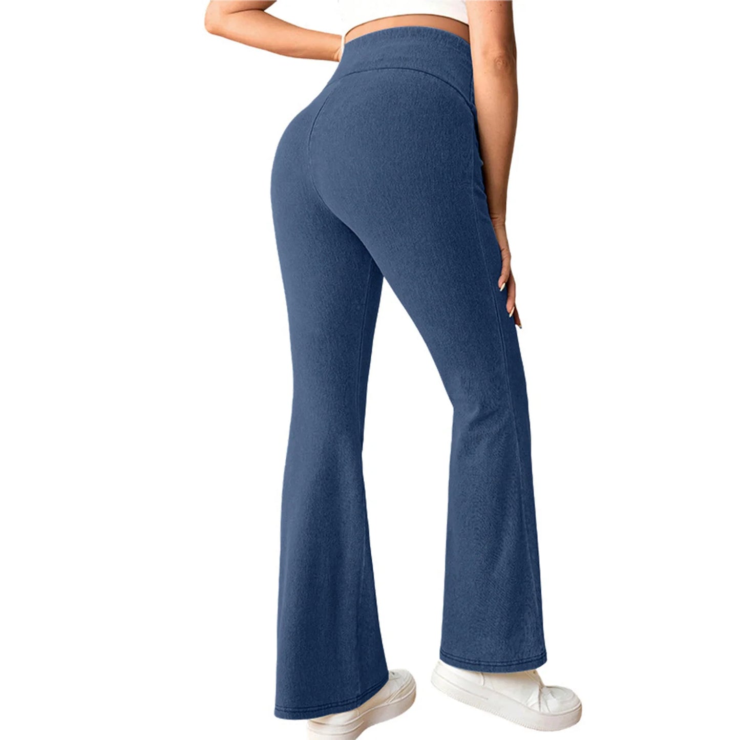 Maternity Flared Jeans & Pant with High Waist Over The Belly Bell-Botton Pants for Yoga Daily Office Work Street Wear