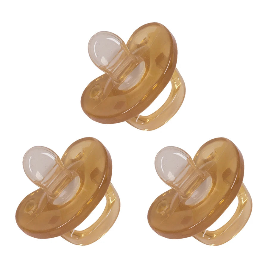 Baby Silicone Pacifier For Soothing Nighttime Sleep Flat Soft Breathable Design Baby Accessories Newborn