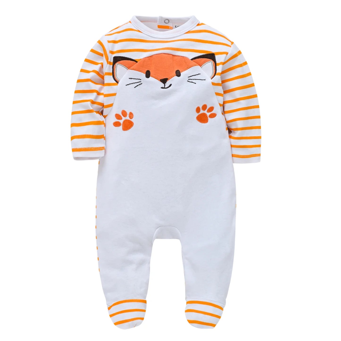 100% Cotton New Born Baby Long Sleeve Romper Cartoon Boys Girls ,  0-12 Monthes