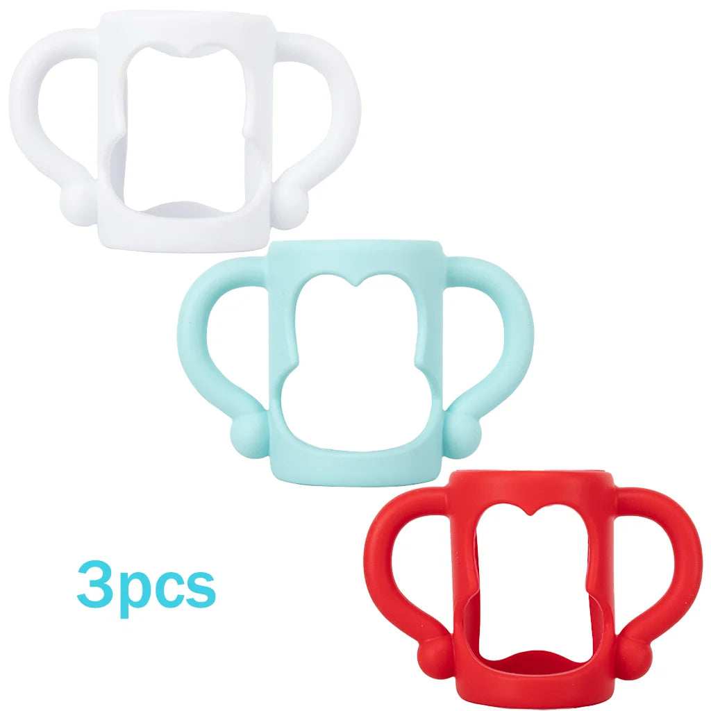 Universal Durable Food Grade Silicone Bottle Handle for Standard Baby Bottles