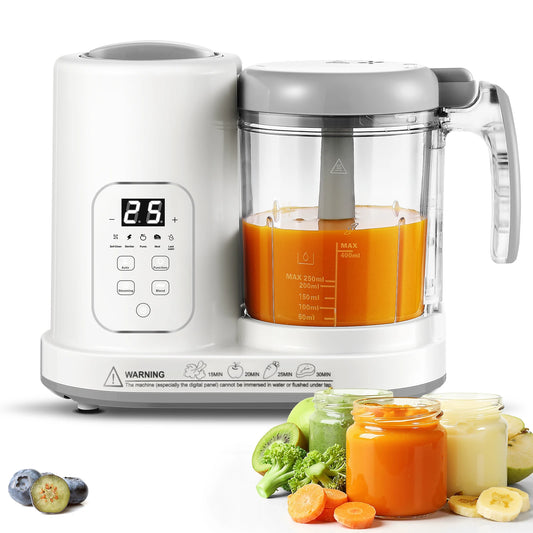 4-in-1 Auto-Clean, BPA-Free, for 4-12 Months Baby Food Maker Steamer Blender