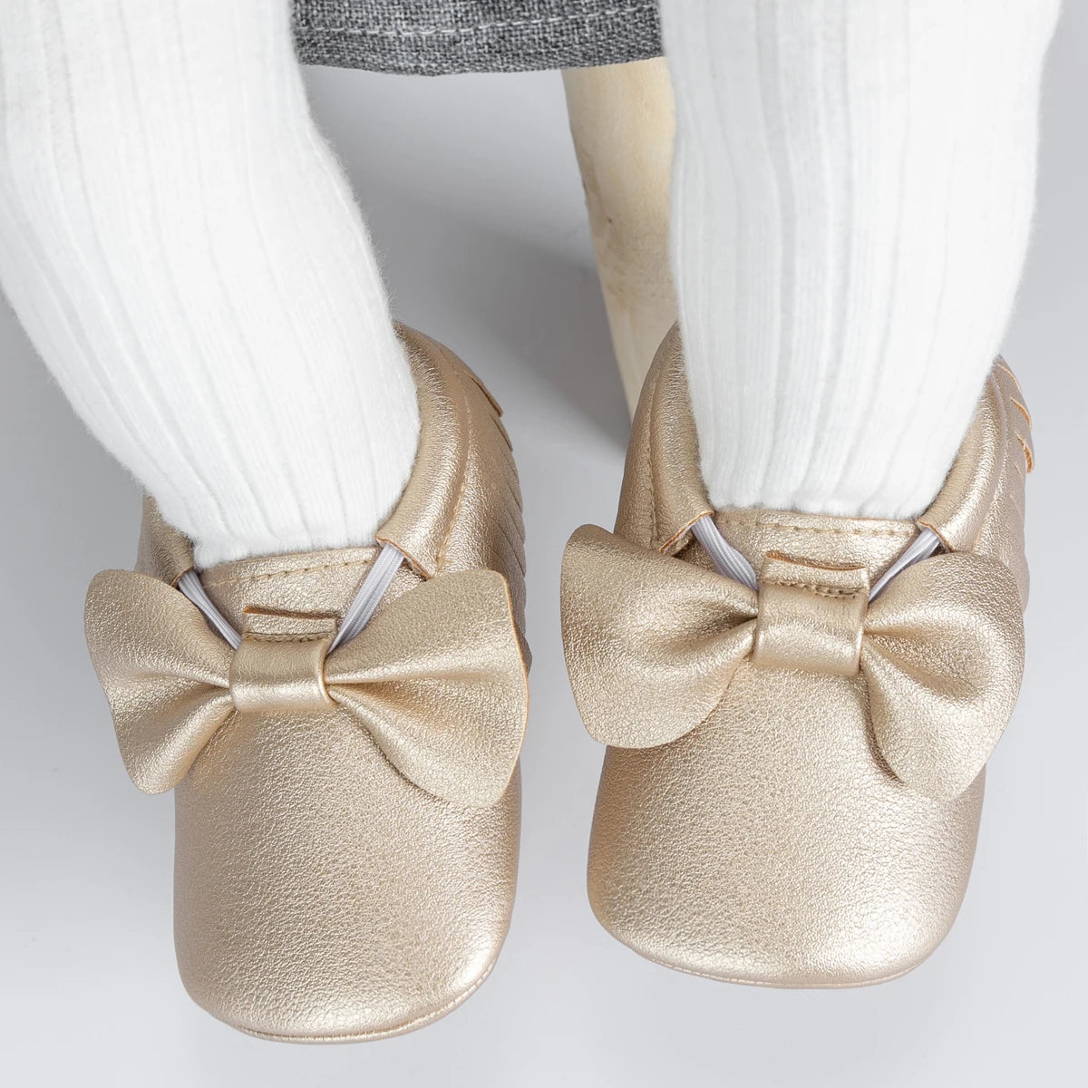 Girl Newborn moccasins Baby (0-18M)  First Walker Princess Bowknot Fringe Toddler Baby Crib Shoes Casual