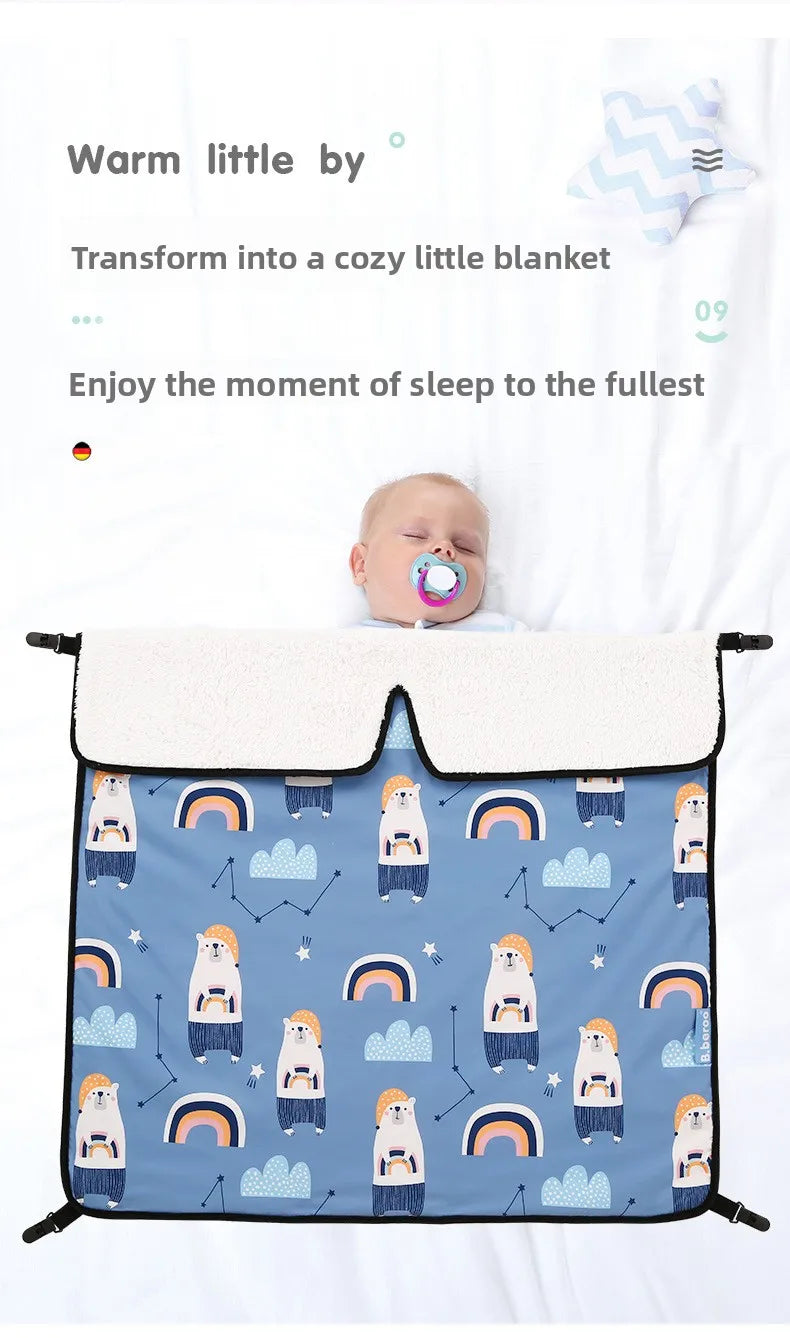 Stroller windproof blanket Stroller blanket Windproof waterproof Go out convenient to keep warm