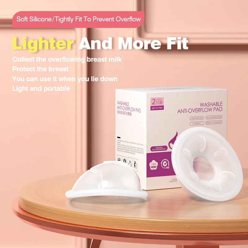 MAMIJOY MSB03 2pcs Wearable Milk Saver for Breastfeeding Manual Breastmilk Collector Silicone Breast Shell Milk Collection Cup