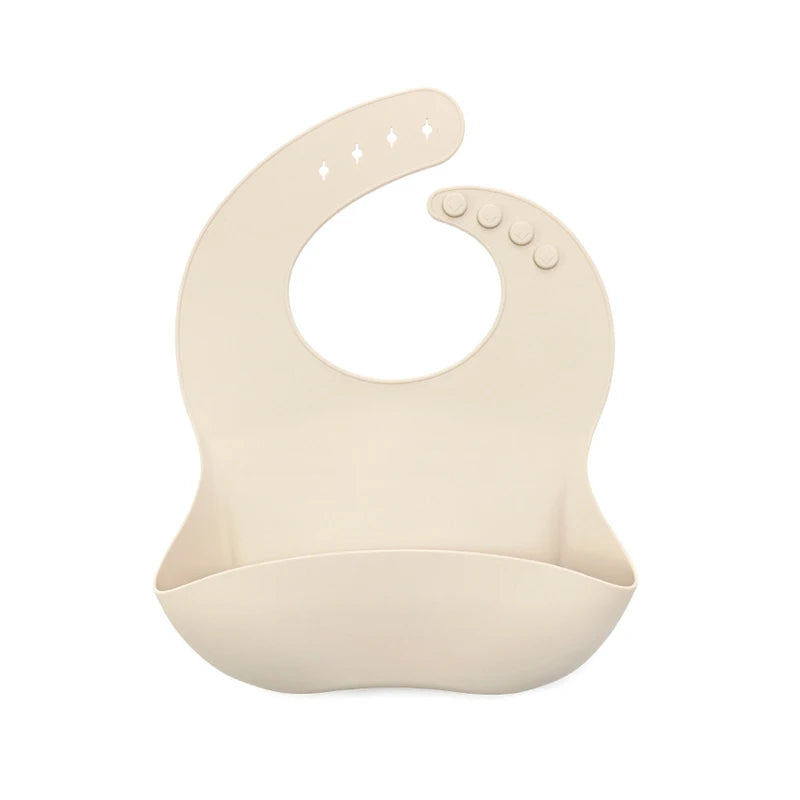 Soft Silicone Adjustable Unisex Baby Toddler Bibs