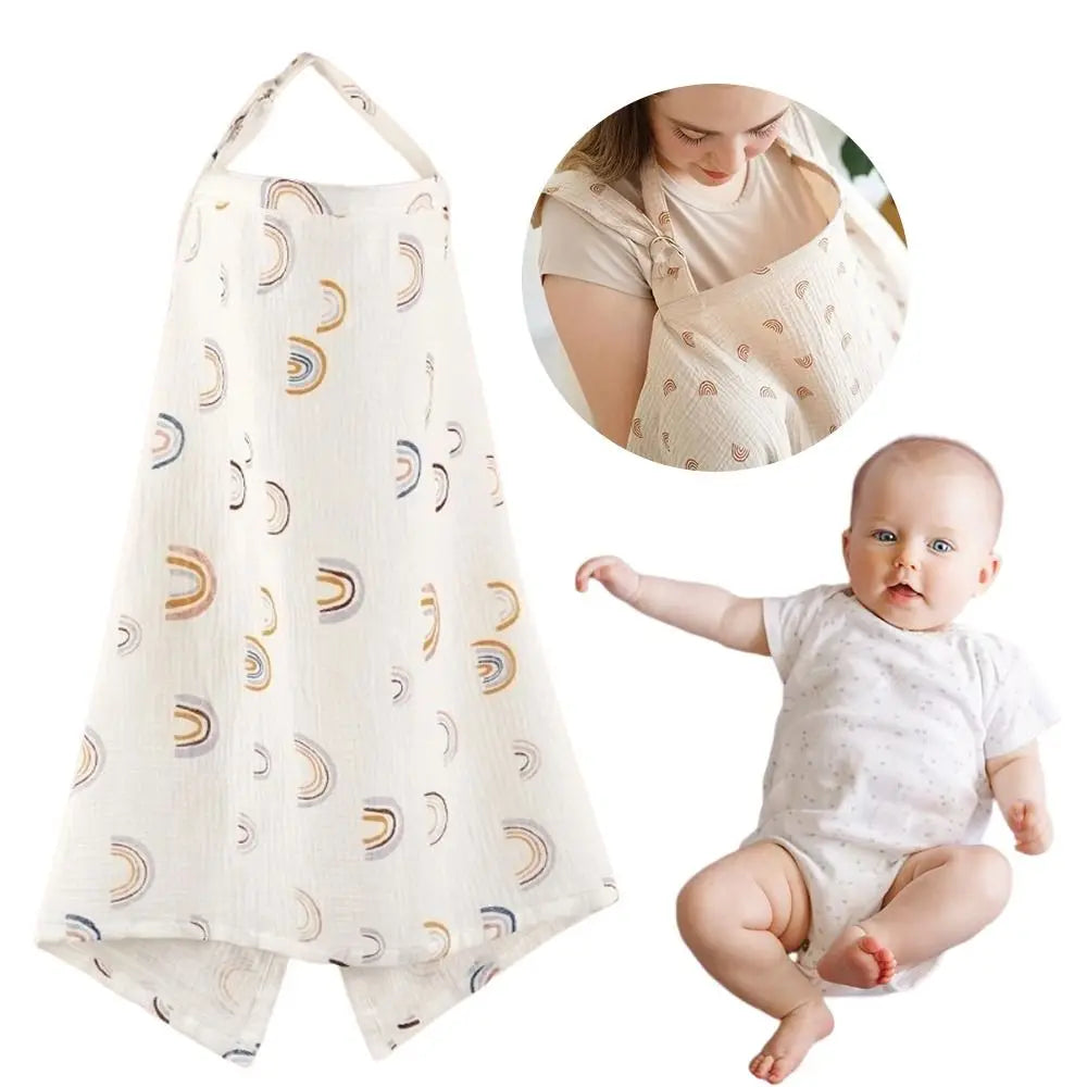 Breastfeeding Nursing Cover Breathable Multi-purpose Baby Feeding Cloth Adjustable