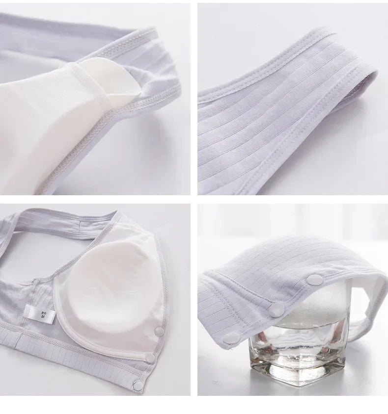 Maternity Nursing Vest Bras - Cotton, Sizes 36/80 -44/100