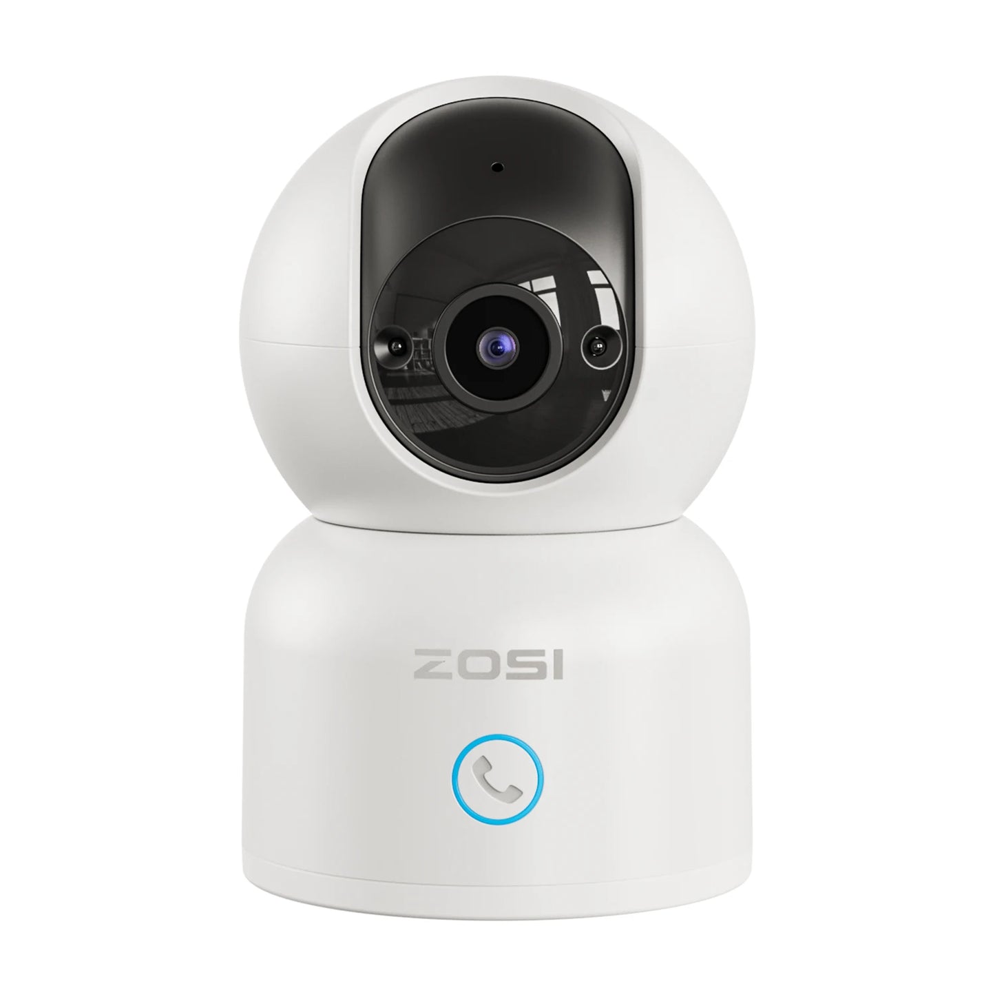 ZOSI Smart Baby Cams WiFi PTZ Auto Tracking AI 360° Panoramic Indoor Video Surveillance