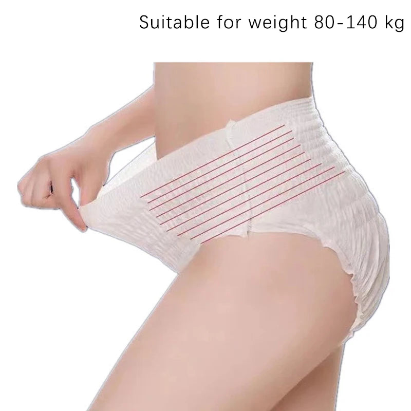 Postpartum 5/10Pcs Disposable Light Thin Breathable Maternity Underwear Recommended For Caesarean Mothers 80-140KG/ 176.37-308.65lbs
