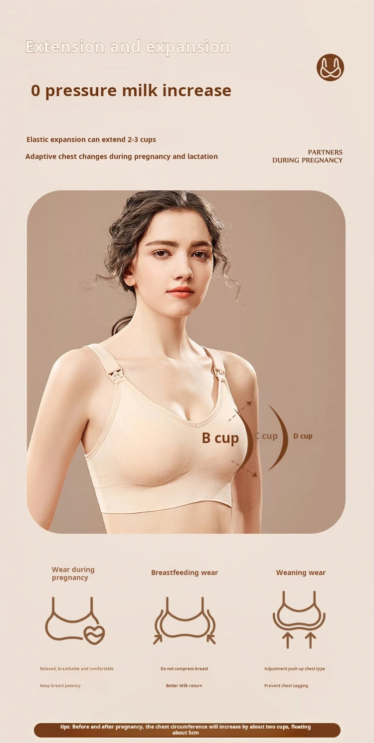 Nursing  Breastfeeding Breathable Push Up Bra, 1Pc